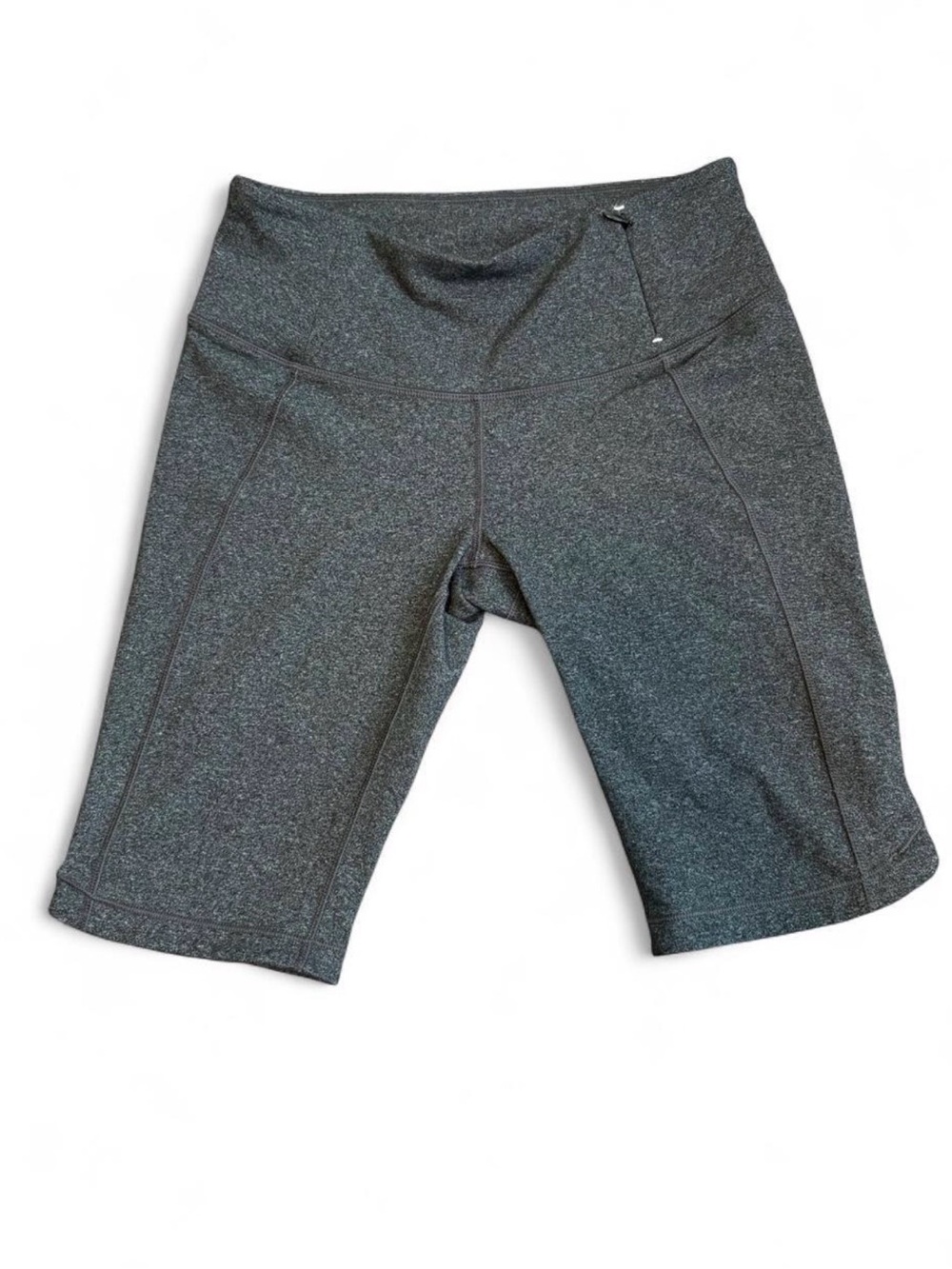 Calia Essential High Rise Bermuda Bike Shorts Charcoal Gray Heather Womens XS